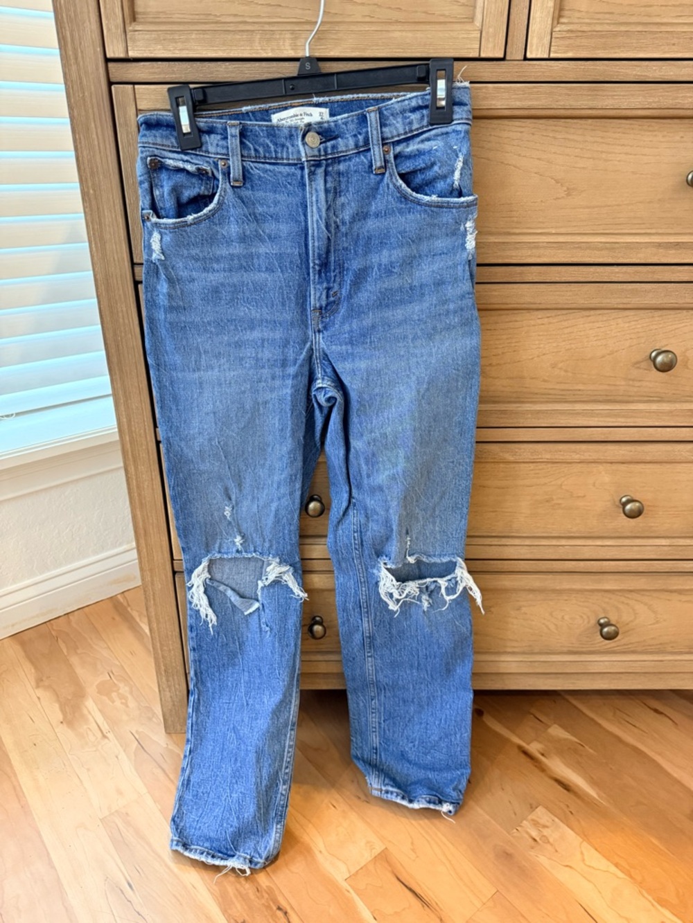 Abercrombie & Fitch Light Blue High-Rise Jeans